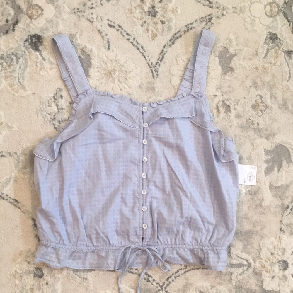 SO Ruffle Button Up Cami Size XL
